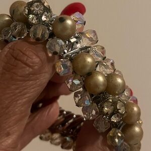 “Champagne Aurora Cha‑Cha” Vintage Bracelet